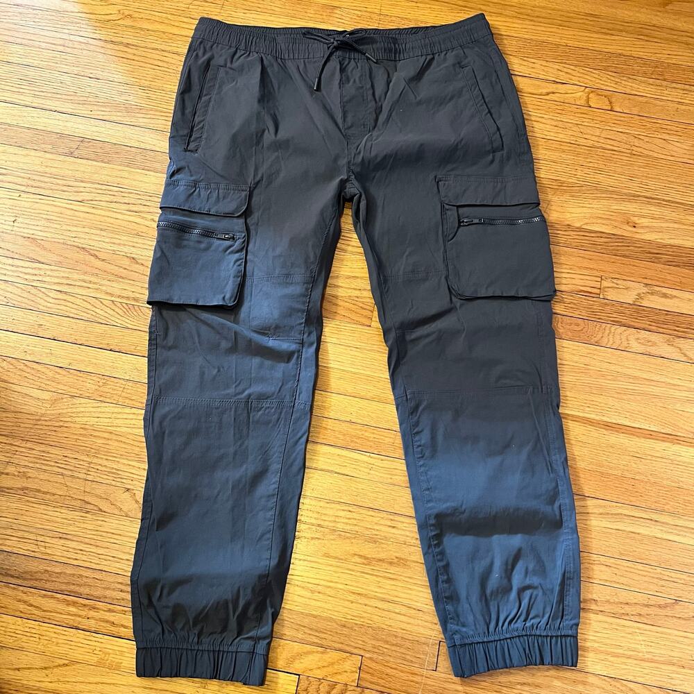 Akademiks Hiking Pants Mens XXL Gray Nylon Ankle Jogger Performance